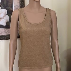 Ralph Lauren EUC sz PM gold sleeveless top